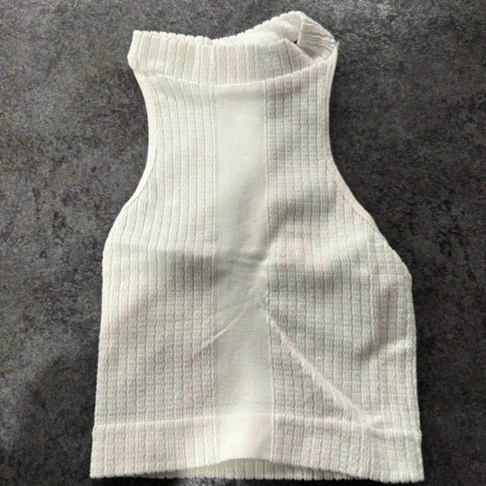 Free People White Crop Top